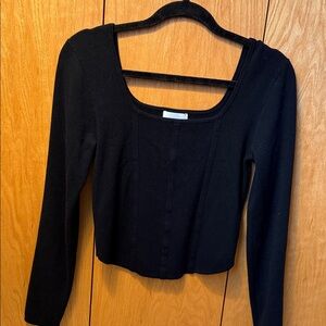 Pink Rose Black Women's crop top